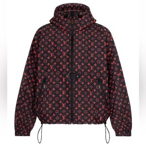 Louis Vuitton parka hoodie water resistant.